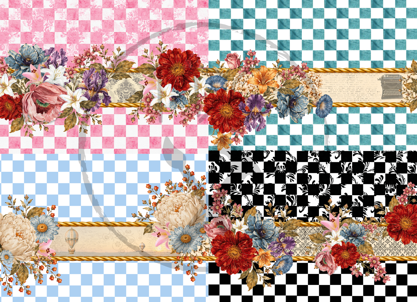 Decoupage Tissue Paper Quarter Sheet #2