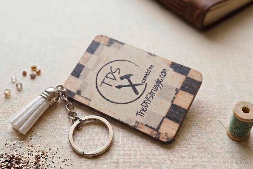 TDS Creative I sweat glitter key chain
