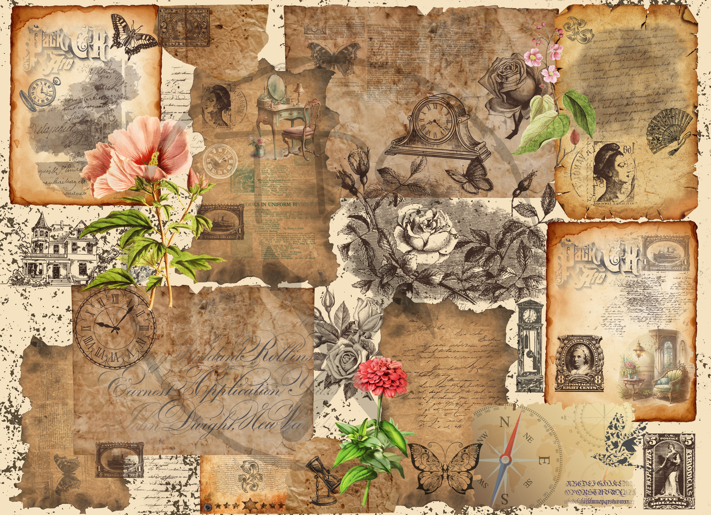 Decoupage Tissue Paper Vintage Papers