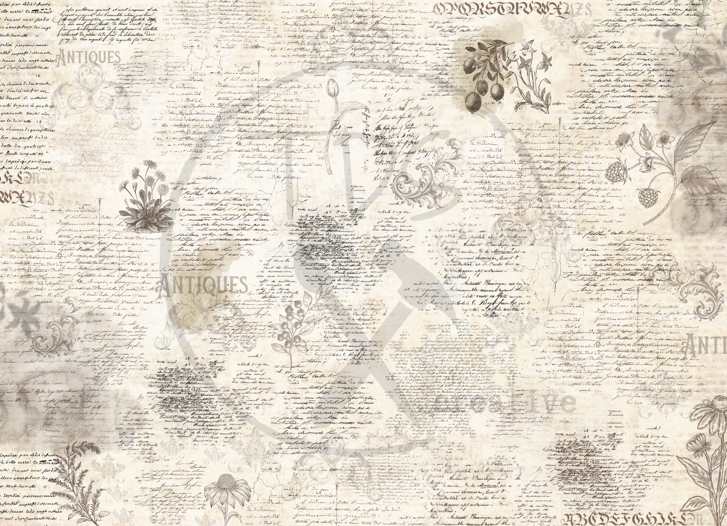 Decoupage Tissue Paper Scripts