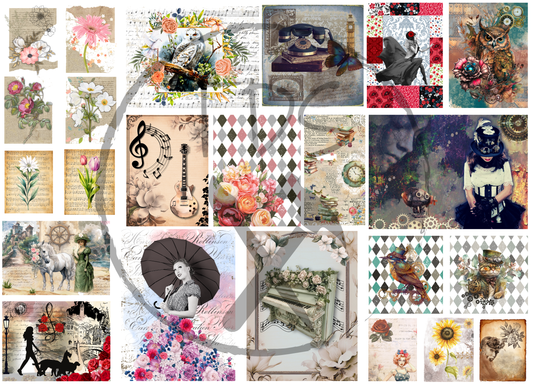 Decoupage Tissue Paper Creative Mini Blocks