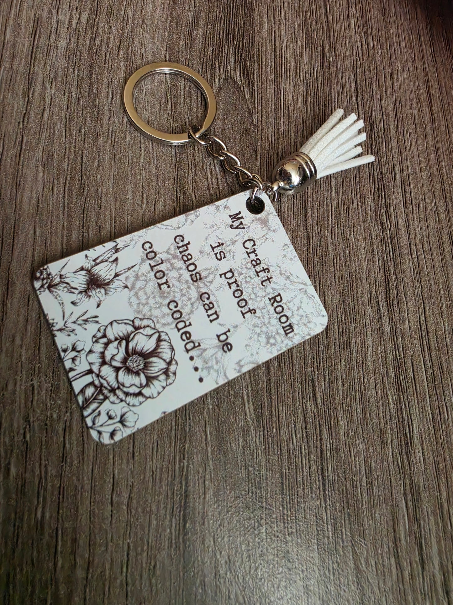 TDS Creative Craft organized chaos key chain