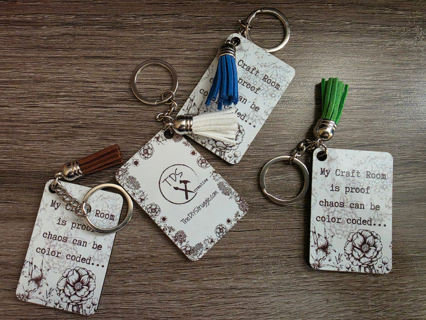 TDS Creative Craft organized chaos key chain