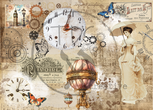 Decoupage Tissue Paper A Period in Time