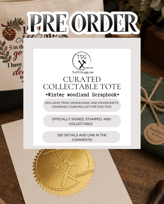 Collectable tote PRE ORDER *Winter Woodland Scrapbook*