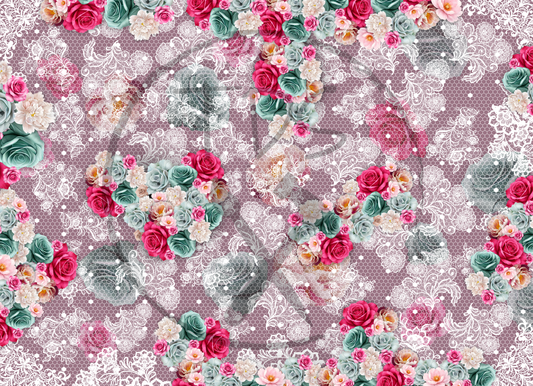 Decoupage Tissue paper Laced in Florals