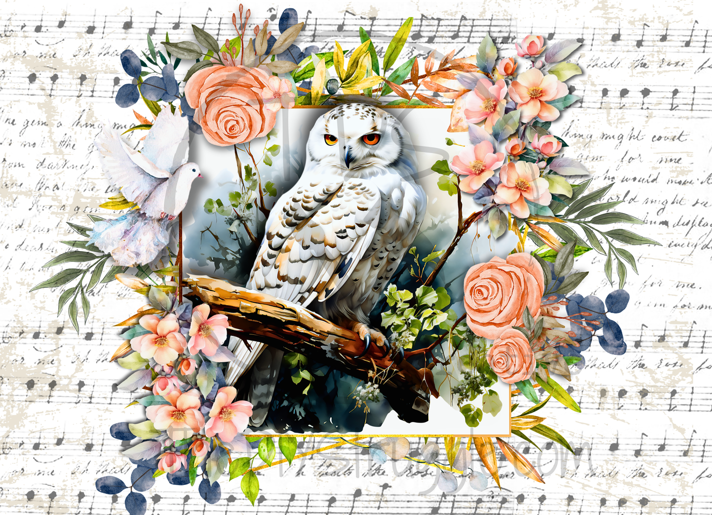 Decoupage Tissue Paper Melodies in Nature