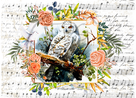 Decoupage Tissue Paper Melodies in Nature