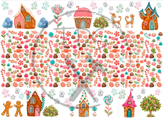 Decoupage Tissue Paper Whimsy Bread Lane