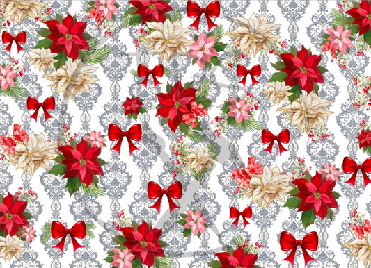 Decoupage Tissue Paper Poinsettia Palace