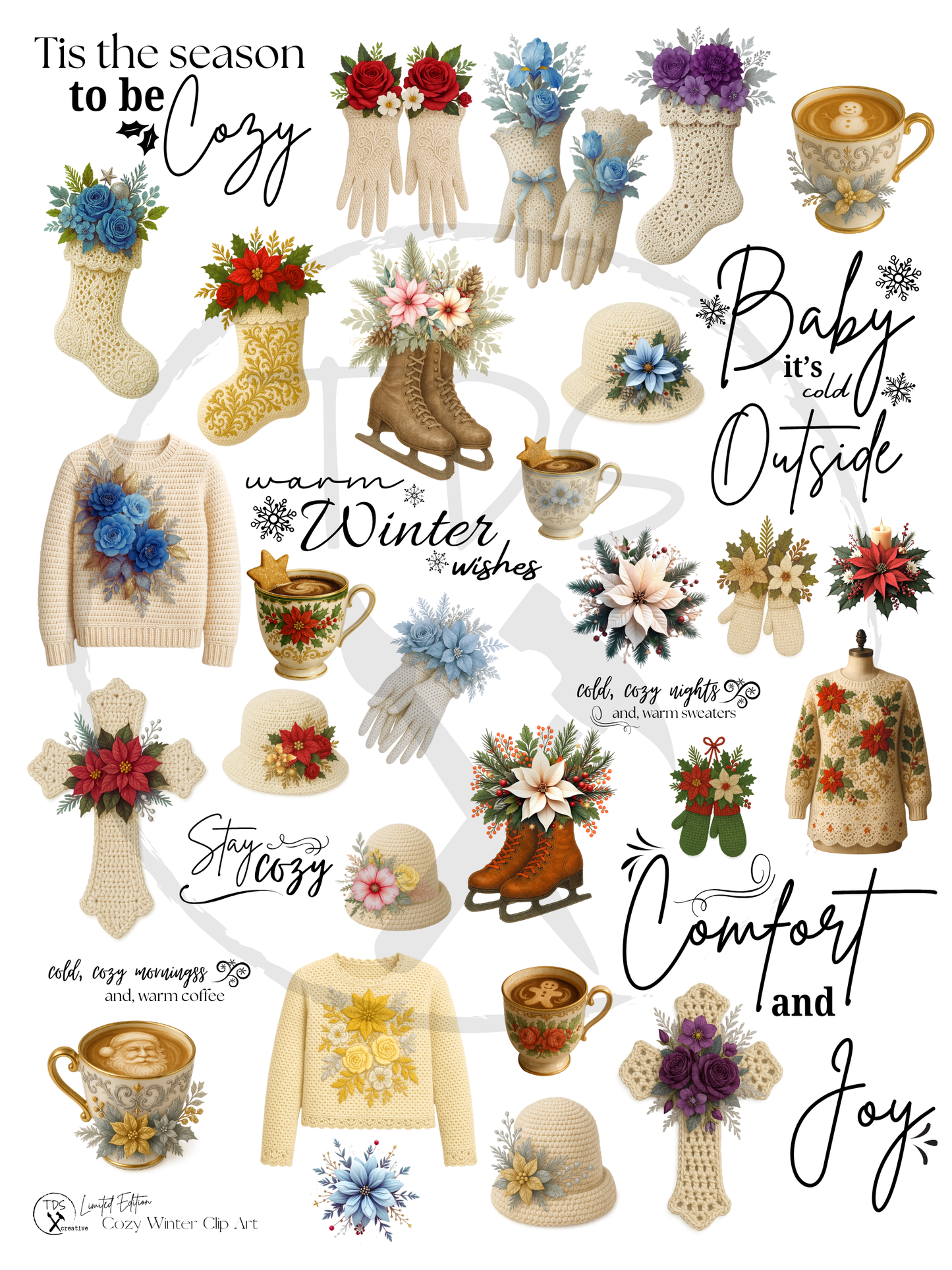 Decoupage Tissue paper Cozy Clip art