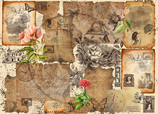 Decoupage Tissue Paper Vintage Papers